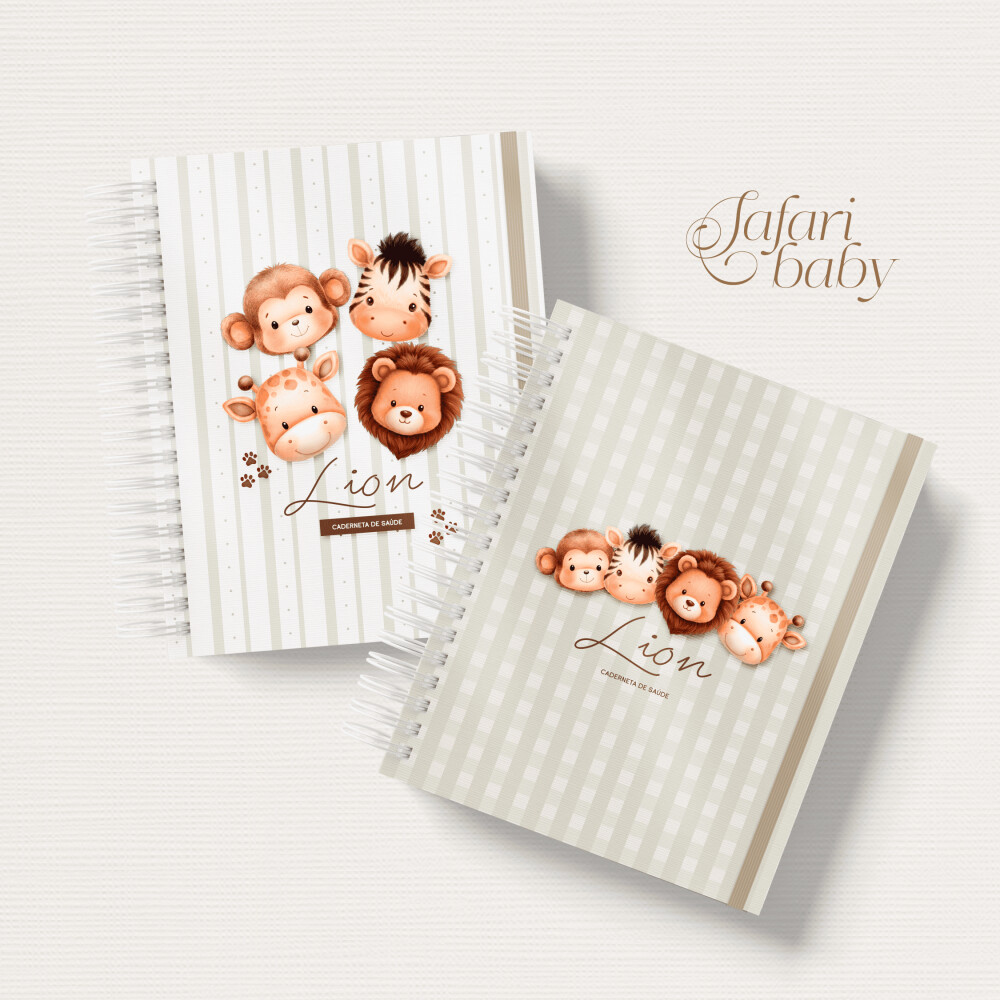 Caderneta de Vacinação Personalizada Safári