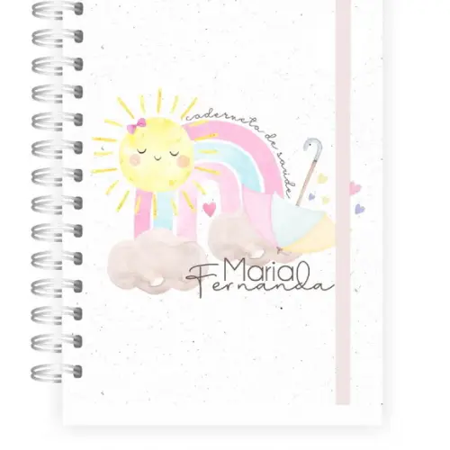Caderneta de Vacinação Personalizada Arco-íris