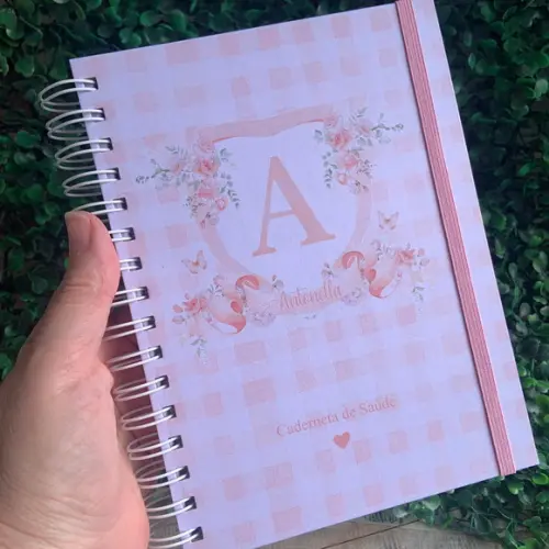 Caderneta de Vacinação Personalizada monograma