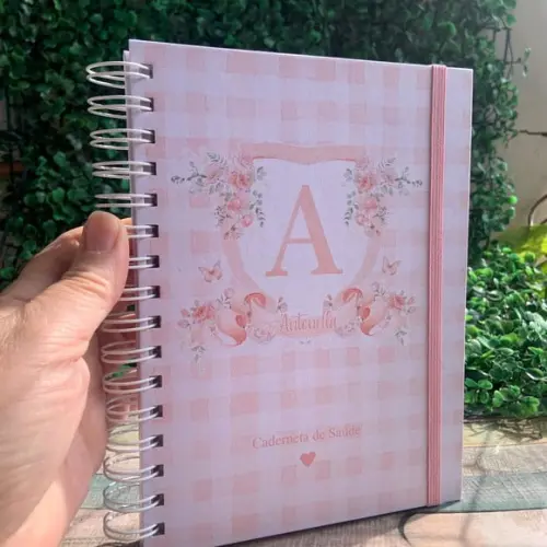 Caderneta de Vacinação Personalizada monograma