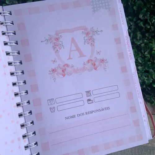 Caderneta de Vacinação Personalizada monograma
