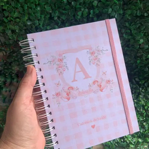 Caderneta de Vacinação Personalizada monograma