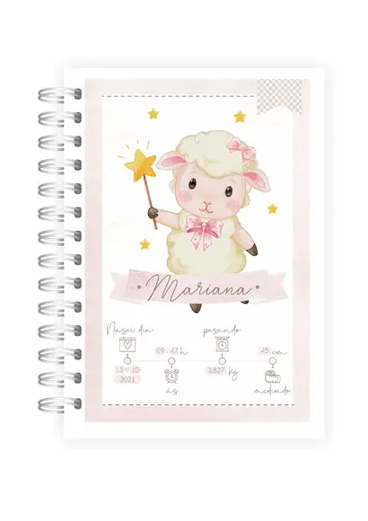 Caderneta de Vacinação Personalizada ovelhinha