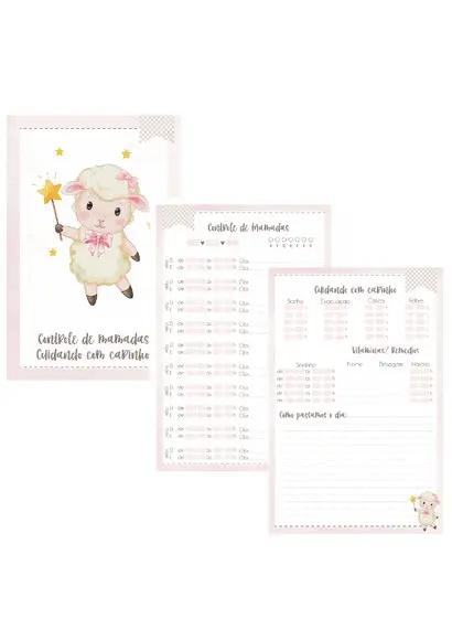 Caderneta de Vacinação Personalizada ovelhinha