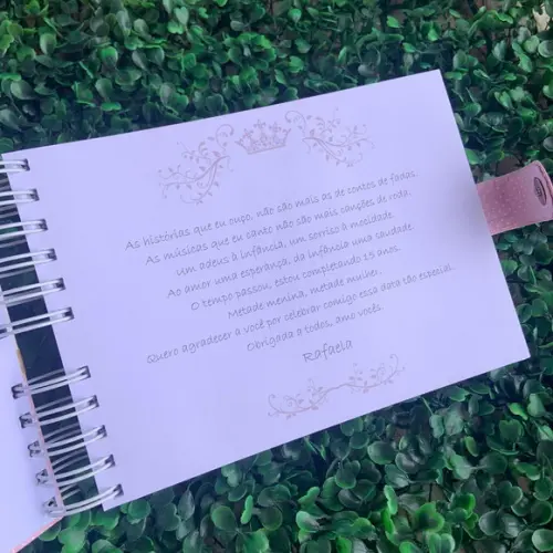 Caderno de Assinaturas 15 Anos