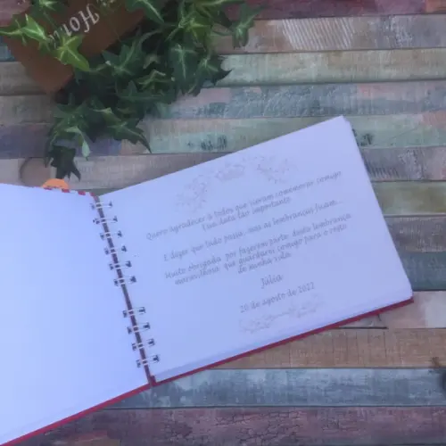 Caderno de Assinaturas 15 Anos