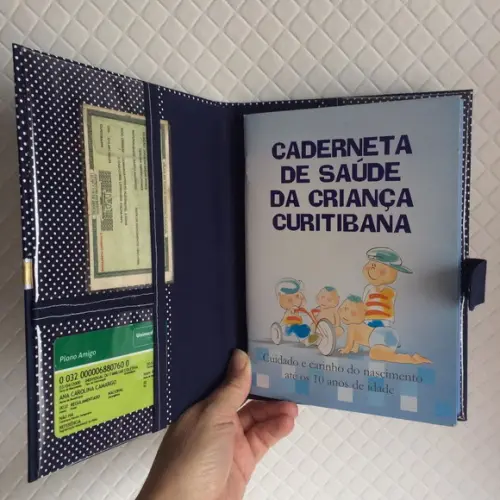 Kit Documentos do Bebê com Caixa Personalizada