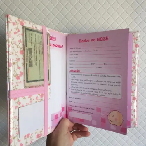 Capa para Caderneta de Vacinação Personalizada com Nome
