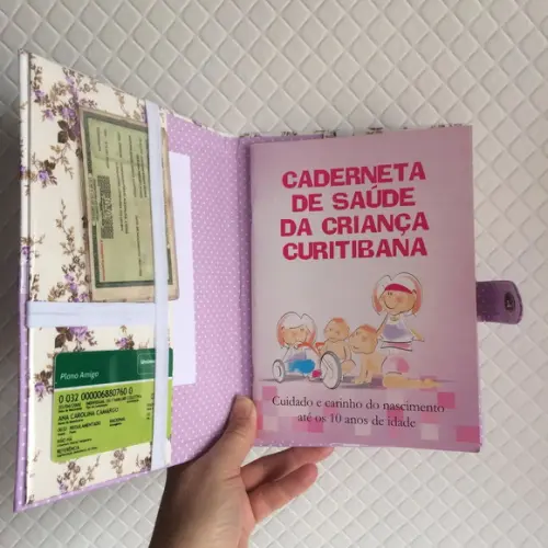 Capa para Caderneta de Vacinação Personalizada com Nome