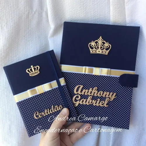 kit Capa para Caderneta de Vacinação com Capinha para Certidão