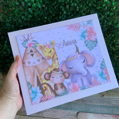 Kit Maternidade Personalizado com Álbum do Bebê e Caderneta
