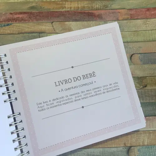 Livro do Bebê Tema Cereja 20 x 20cm