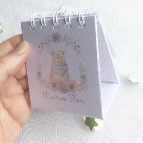 Mini Calendário Personalizado 8x9 cm | Kit com 15 Unidades