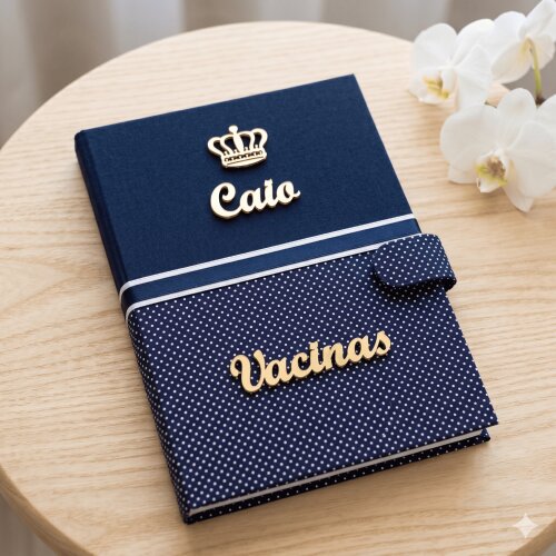 Capa para Caderneta de Vacinação Personalizada com Nome