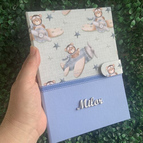 Capa para Caderneta de Vacinação Personalizada Ursinho