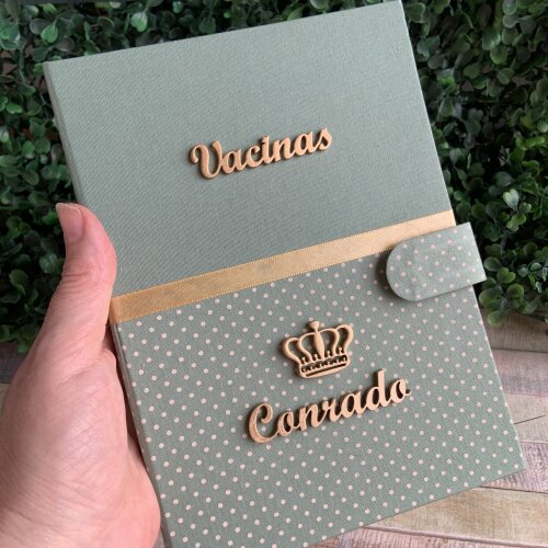Capa para Caderneta de Vacinação Personalizada com Nome