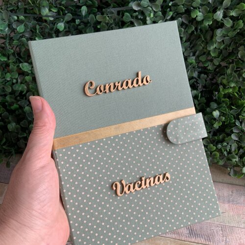 Capa para Caderneta de Vacinação Personalizada com Nome