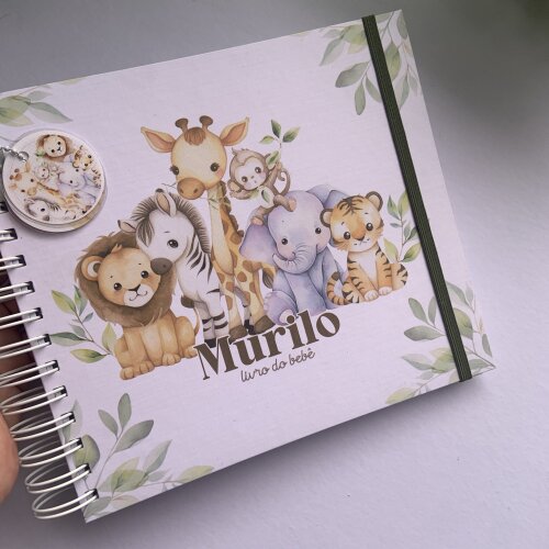Kit Maternidade Personalizado com Álbum do Bebê e Caderneta