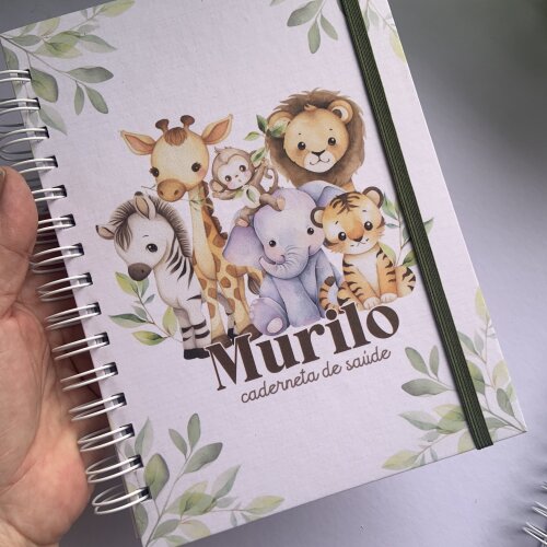 Kit Maternidade Personalizado com Álbum do Bebê e Caderneta