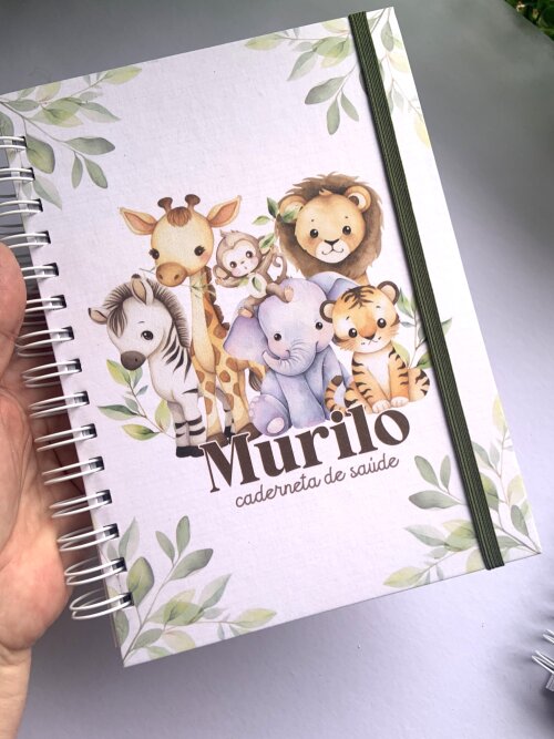 Caderneta de Vacinação Personalizada safari