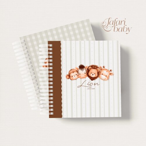 Livro do Bebê Personalizado Safári Baby
