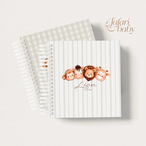 Livro do Bebê Personalizado Safári Baby