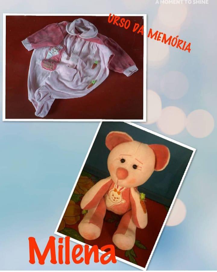 Urso Afetivo, feito com roupa afetiva