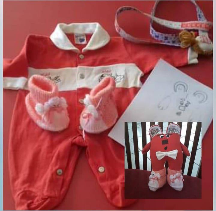 Urso Afetivo, feito com roupa afetiva
