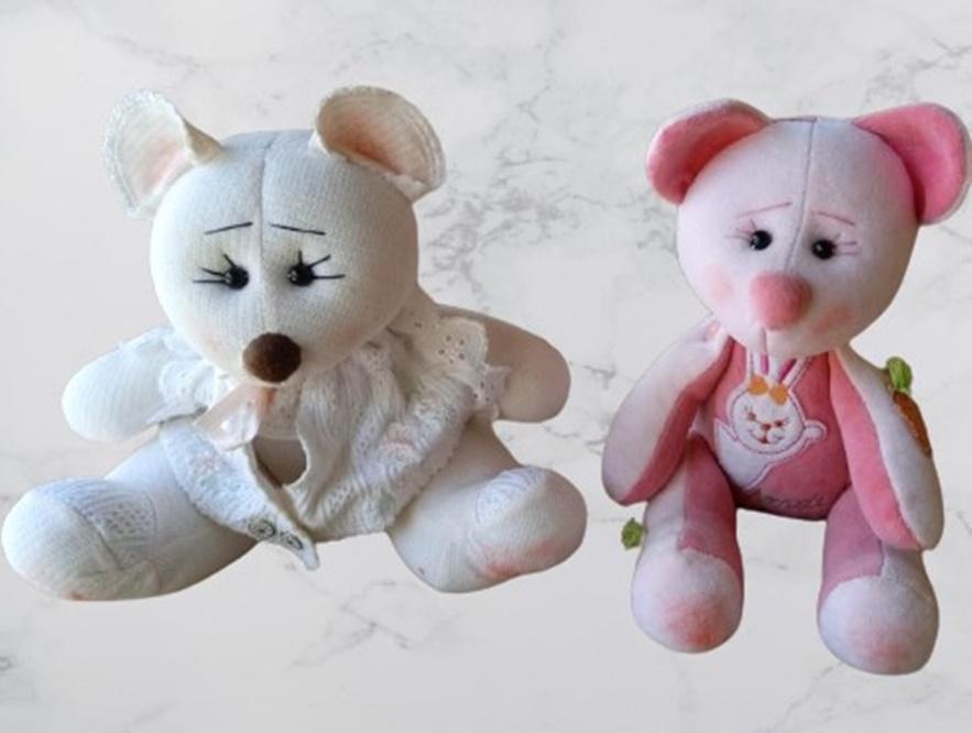 Urso Afetivo, feito com roupa afetiva