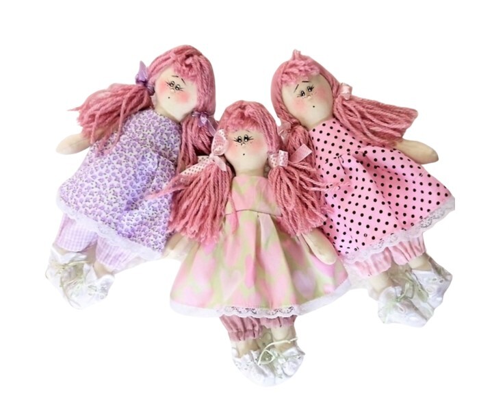 Boneca de Pano para brincar Mini/bonequinha lavável para brincar