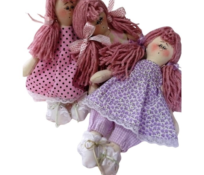Boneca de Pano para brincar Mini/bonequinha lavável para brincar