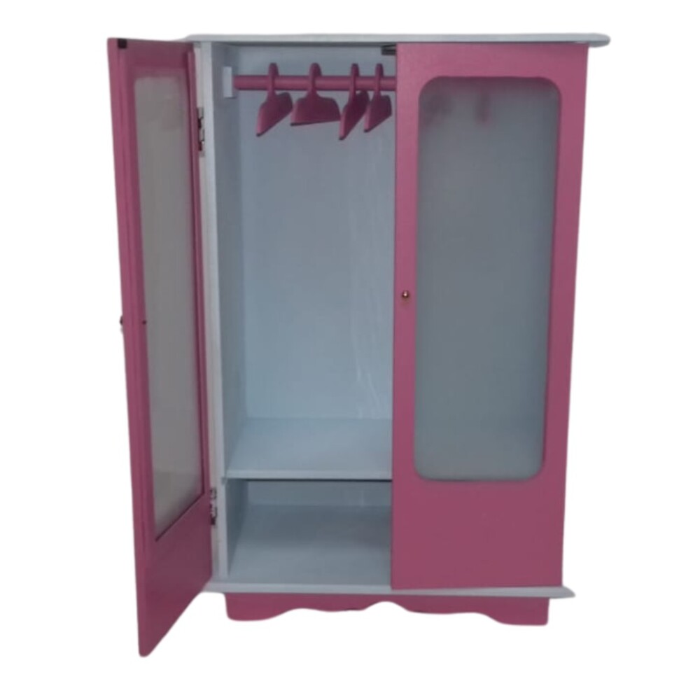 Guarda Roupas 42x27x16 Decorado pra roupa de Boneca Brinca Comigo