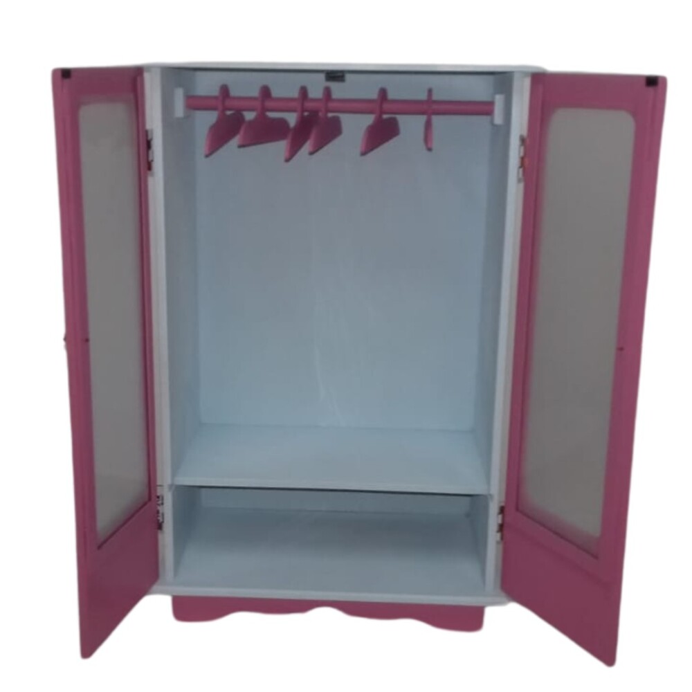 Guarda Roupas 42x27x16 Decorado pra roupa de Boneca Brinca Comigo
