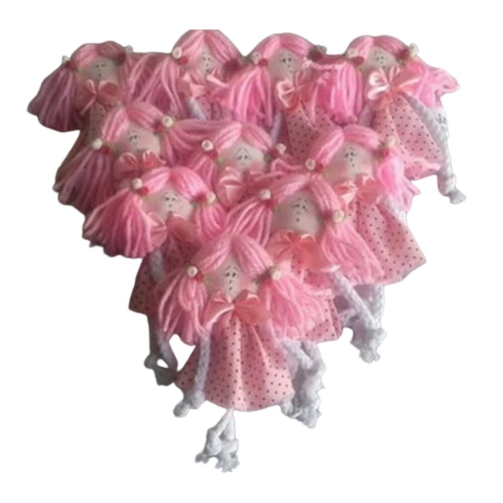 Chaveiro Menina Rosa