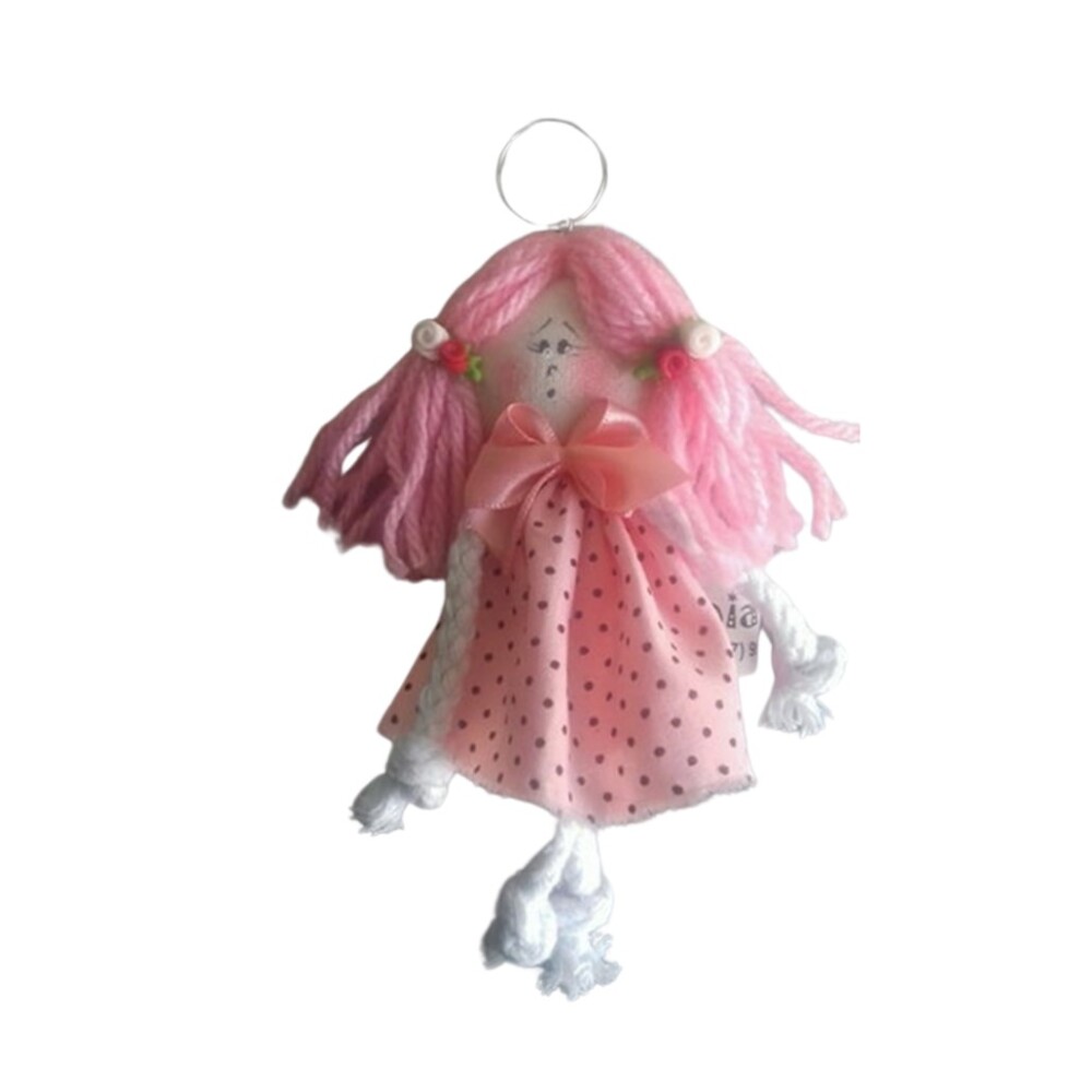 Chaveiro Menina Rosa