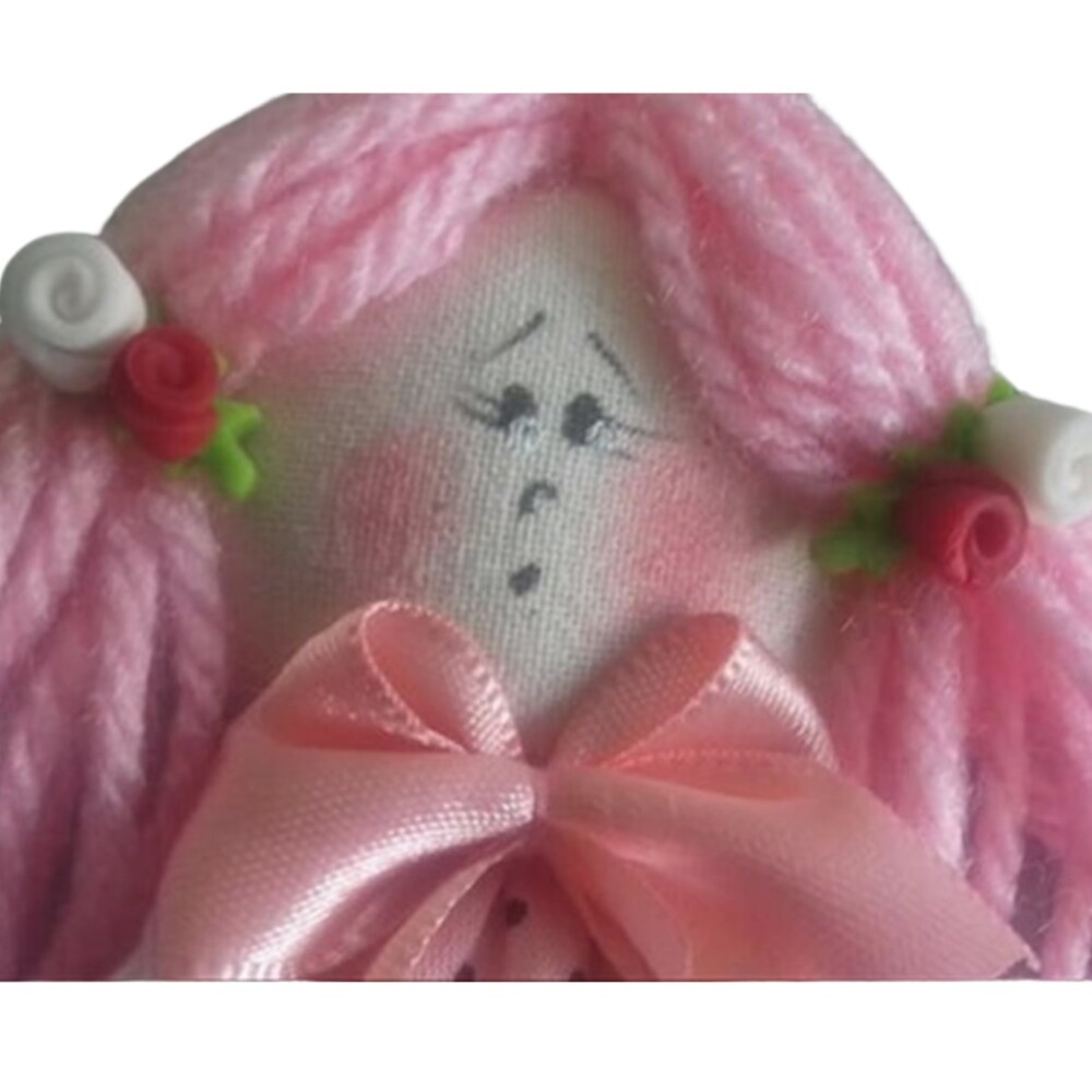 Chaveiro Menina Rosa