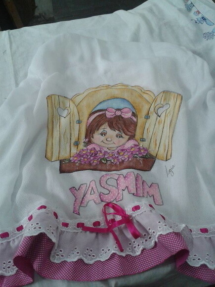 Fralda Personalizada com Pintura a Mão