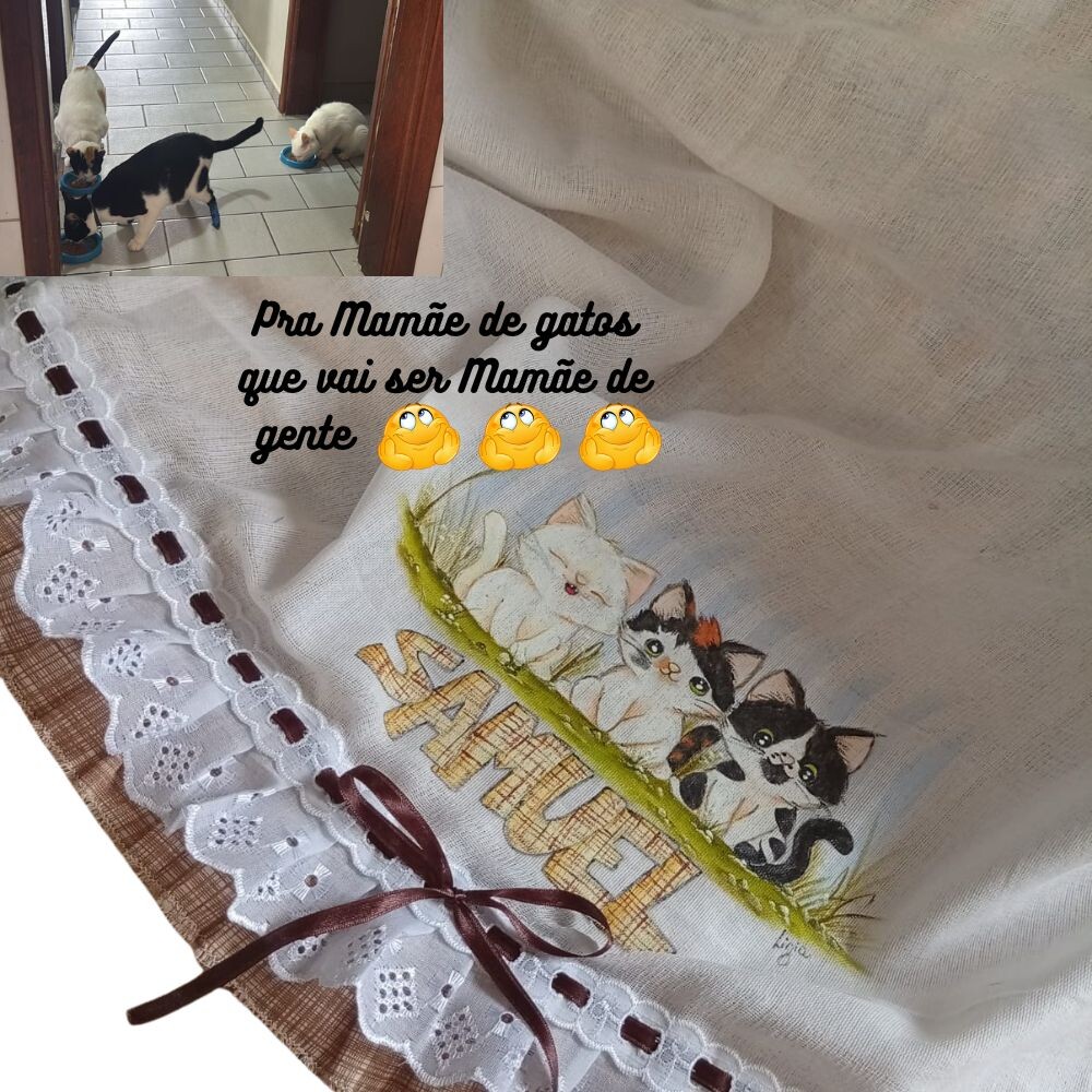 Fralda Personalizada com Pintura a Mão