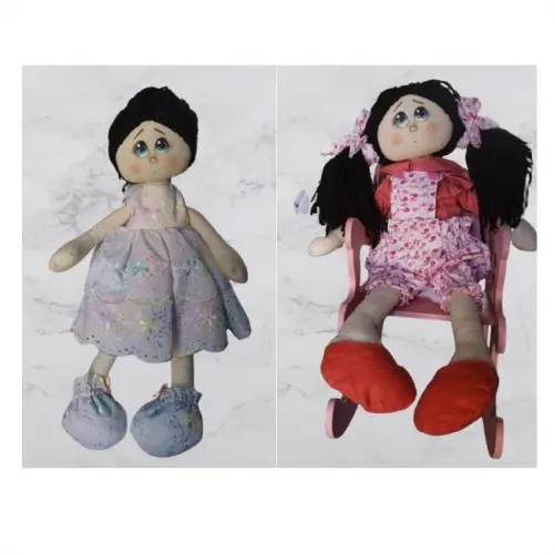 Boneca de Pano com Roupas/5 trocas de roupa/roupa de boneca