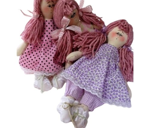 Boneca de Pano para brincar Mini/bonequinha lavável para brincar