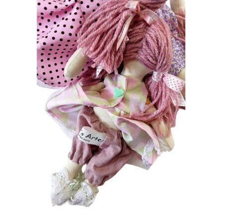 Boneca de Pano para brincar Mini/bonequinha lavável para brincar