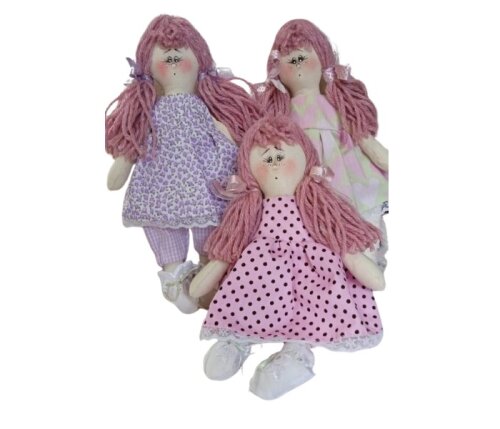 Boneca de Pano para brincar Mini/bonequinha lavável para brincar