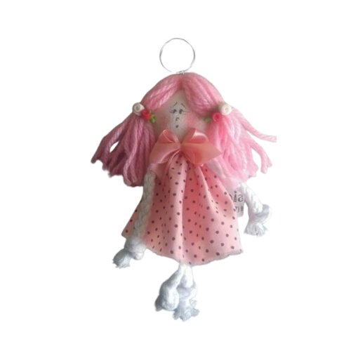 Chaveiro Menina Rosa
