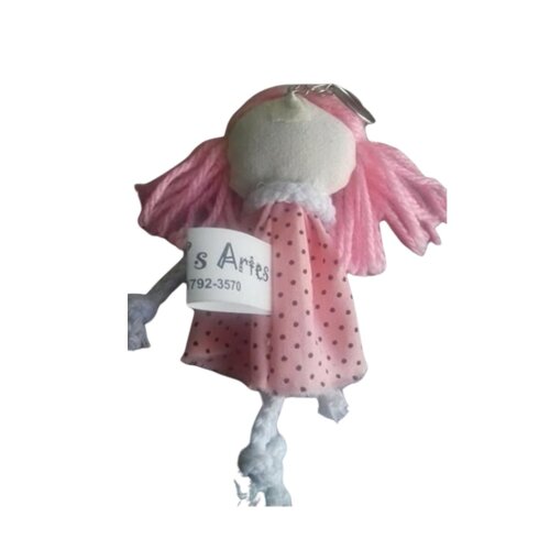 Chaveiro Menina Rosa