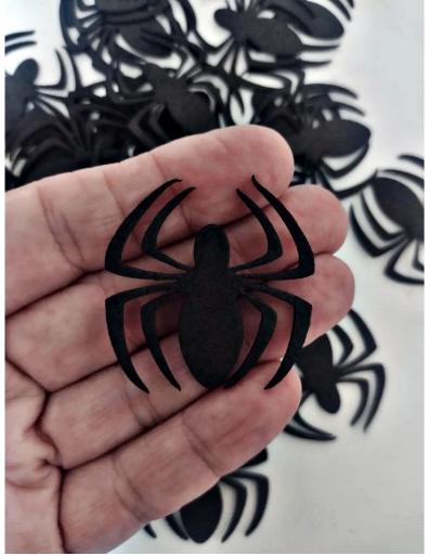 50 apliques aranha - recortes EVA - festa Halloween