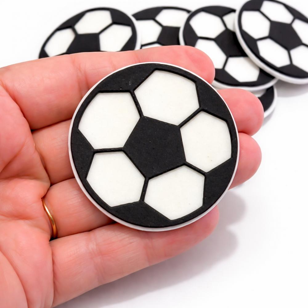 30 apliques BOLA DE FUTEBOL - no EVA