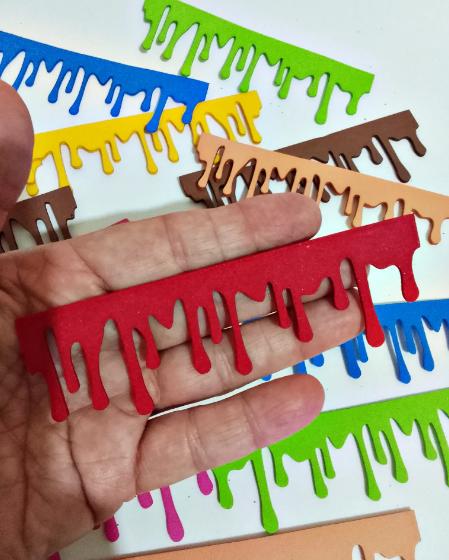 15 Aplique de Tirinha Apliques EVA para Artesanato | Lembrancinha