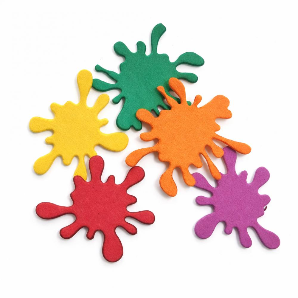 30 apliques SLIME MANCHINHA DE TINTA para Lembrancinha em EVA