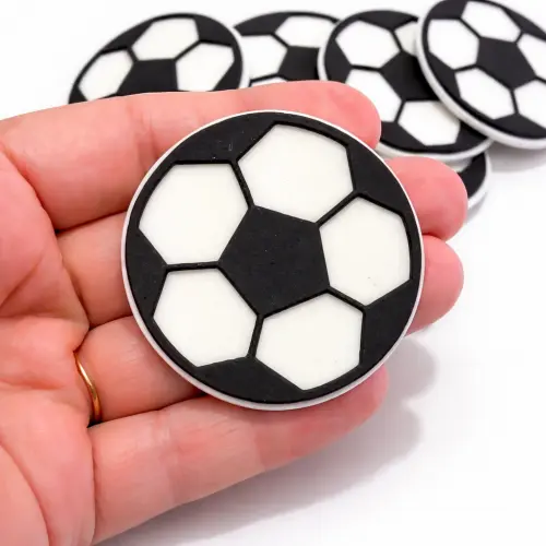 30 apliques BOLA DE FUTEBOL - no EVA