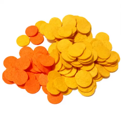 Círculos em feltro 2cm - apliques em feltro para lembrancinhas
